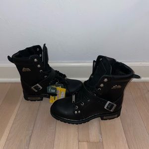 Men's 7.5 Zipper Lace Boots Ride Tecs Stock Number 9146